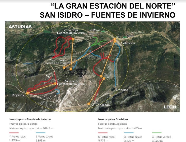 Imagen aportada por el Partido Popular de la Diputación sobre el proyecto de fusión de ambas estaciones.