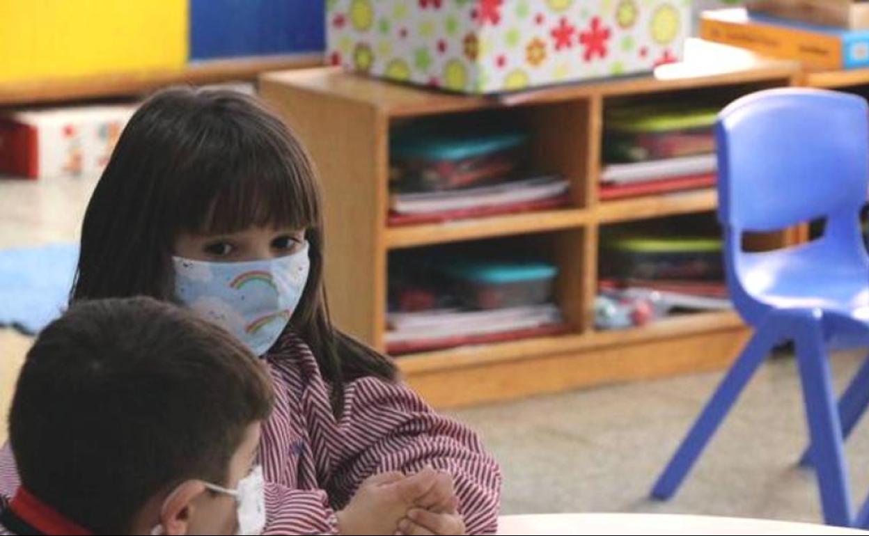 Imagen de archivo de una alumna de Educación Infantil en un centro leonés.