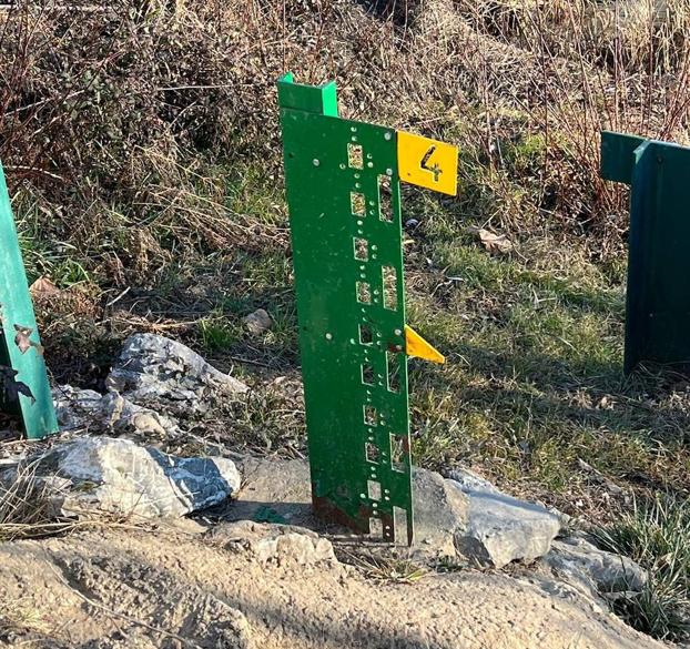 Medidor del caudal en el río dentro de una ZEC