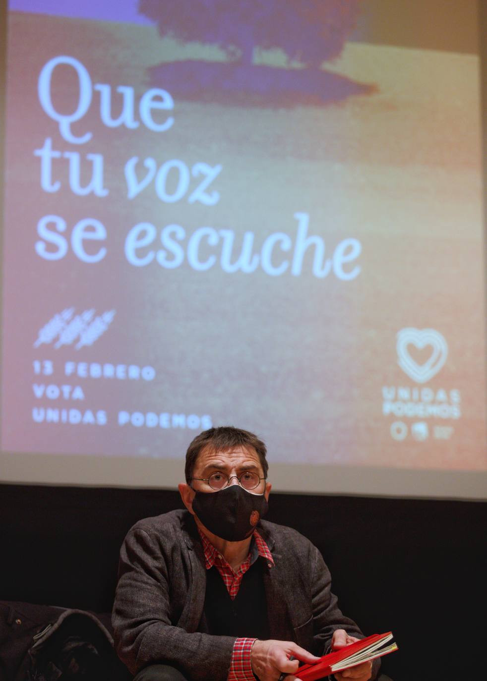 Fotos: Juan Carlos Monedero participa en un acto de campaña de Unidas Podemos