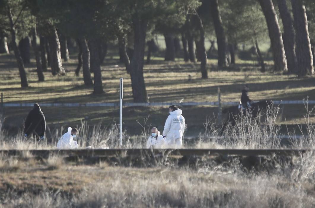 La delegada del Gobierno, Virginia Barcones, informa a la prensa sobre el hallazgo de un cadáver que podría ser el de Esther López