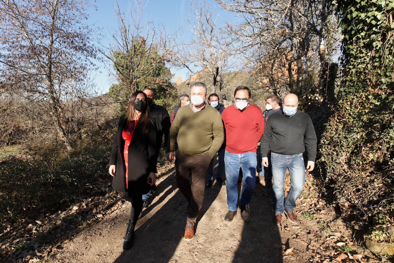 La candidatura del PSOE de León visita Las Médulas