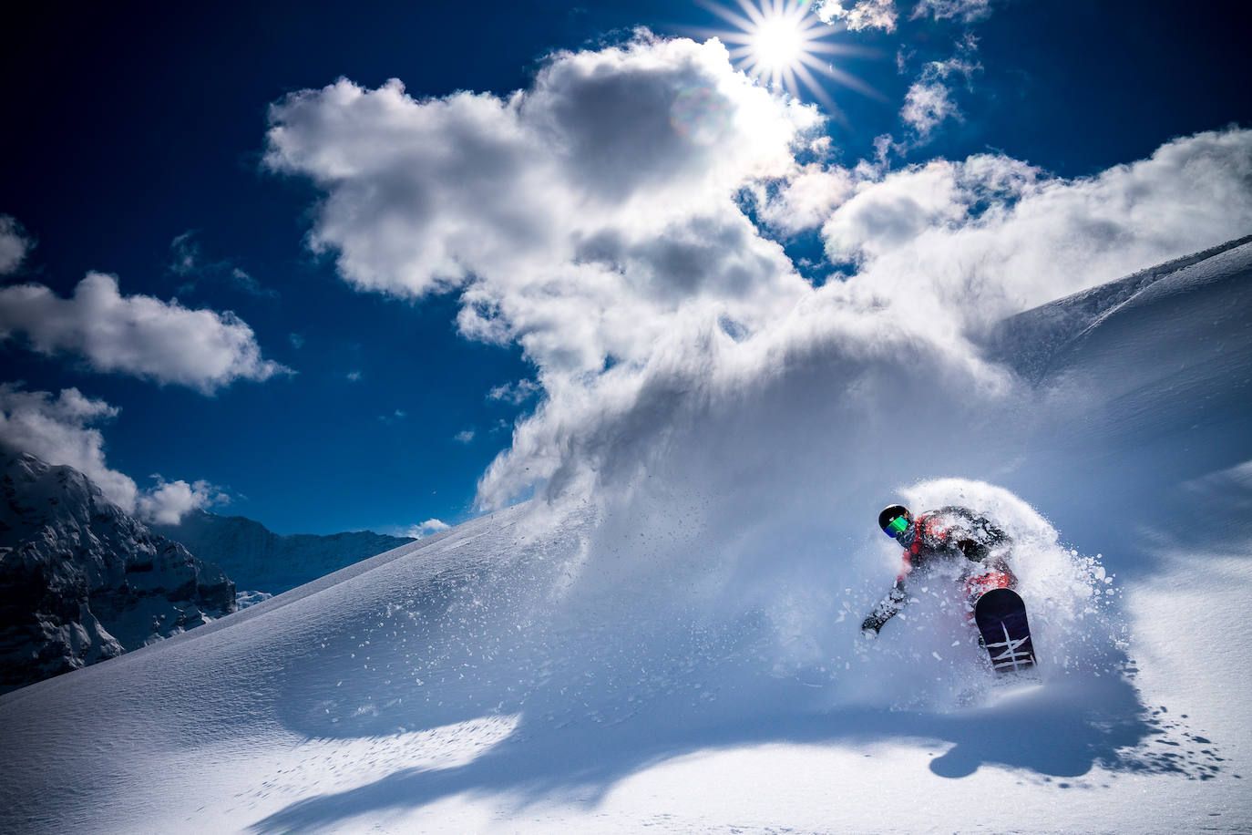 Gian Simmen, en su hábita nattural en Grindelwald First, en los Alpes Suizos