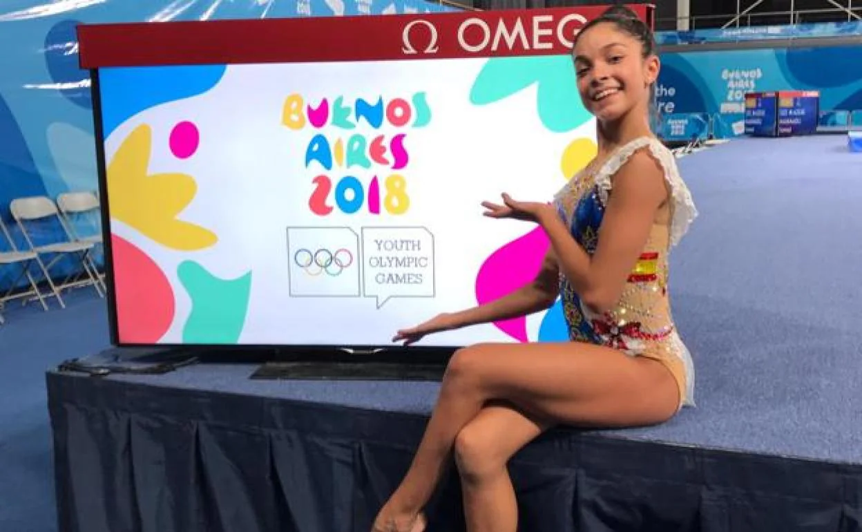 Paula Serrano, en los Juegos Olímpicos de la Juventud celebrados en Buenos Aires de 2018.