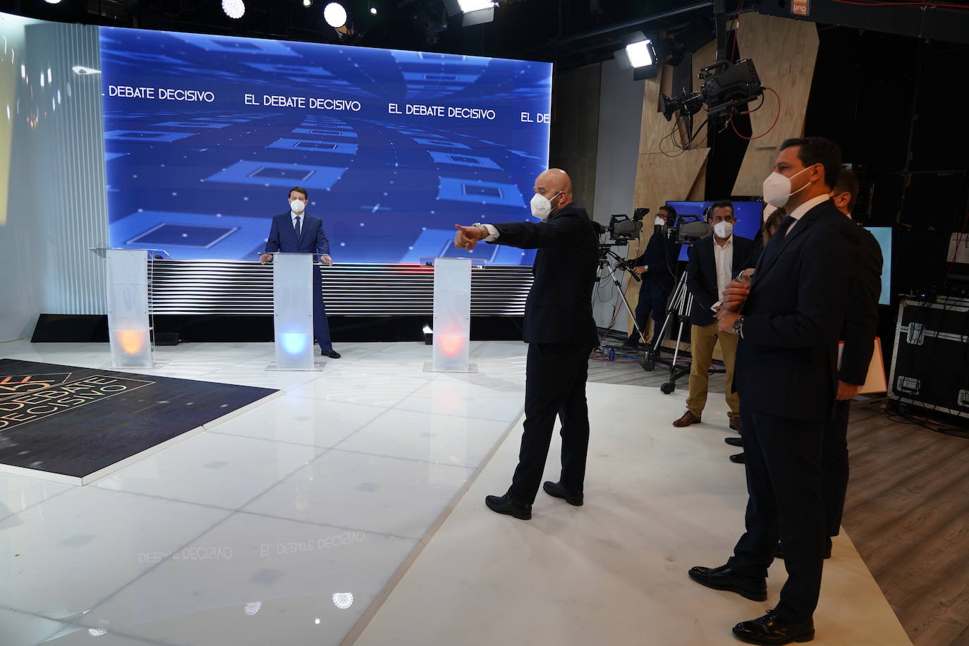 Alfonso Fernández Mañueco, Luis Tudanca y Francisco Igea se ven las caras en el último debate antes de la cita electoral del 13 de febrero.