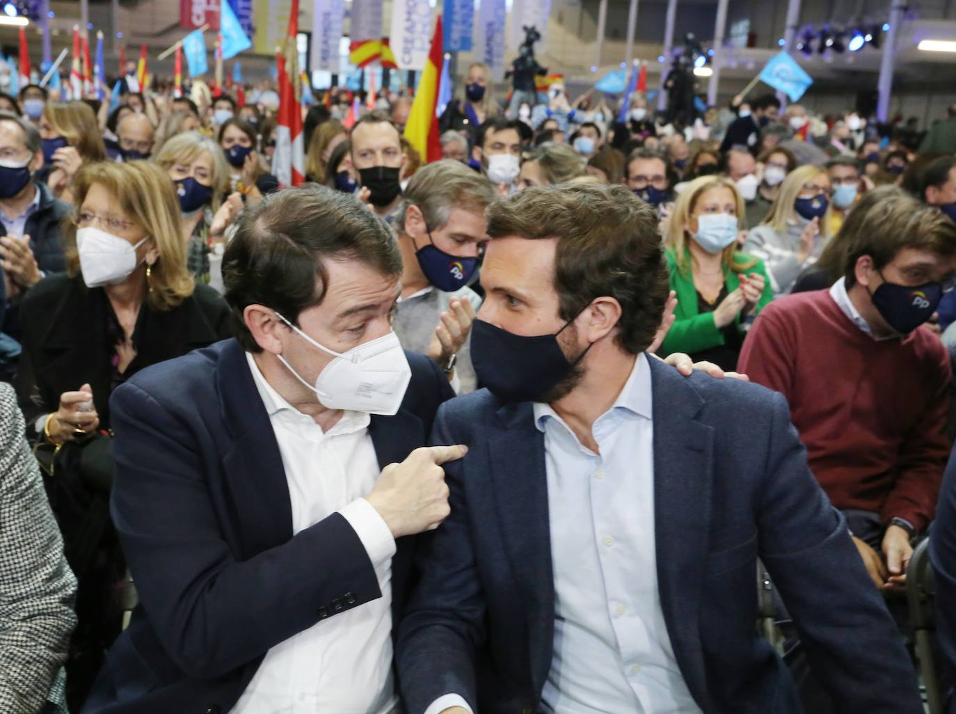 Fotos: El candidato del Partido Popular a la Presidencia de la Junta, Alfonso Fernández Mañueco, participa en un acto público en Valladolid con los presidentes autonómicos del PP