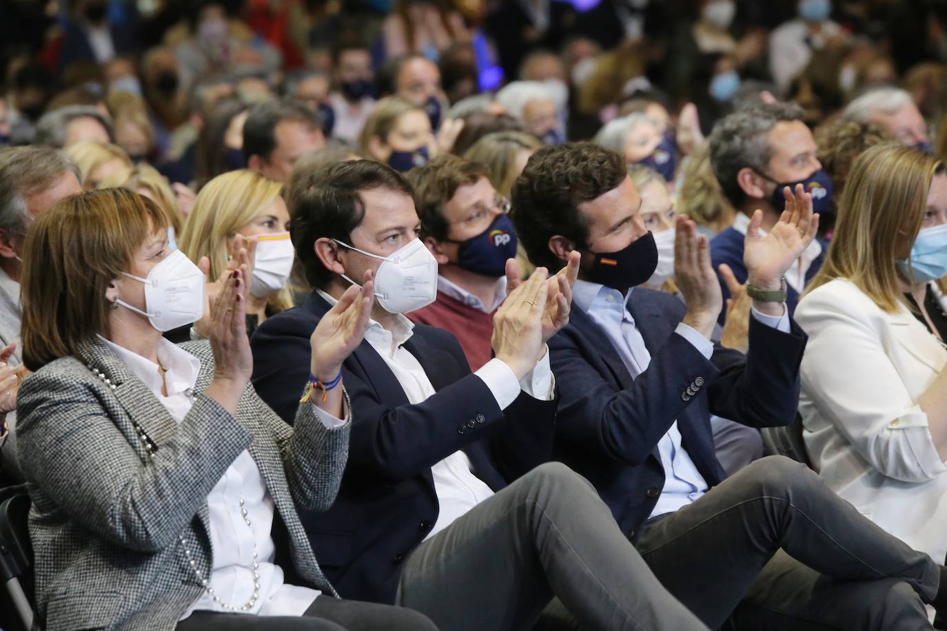 Fotos: El candidato del Partido Popular a la Presidencia de la Junta, Alfonso Fernández Mañueco, participa en un acto público en Valladolid con los presidentes autonómicos del PP