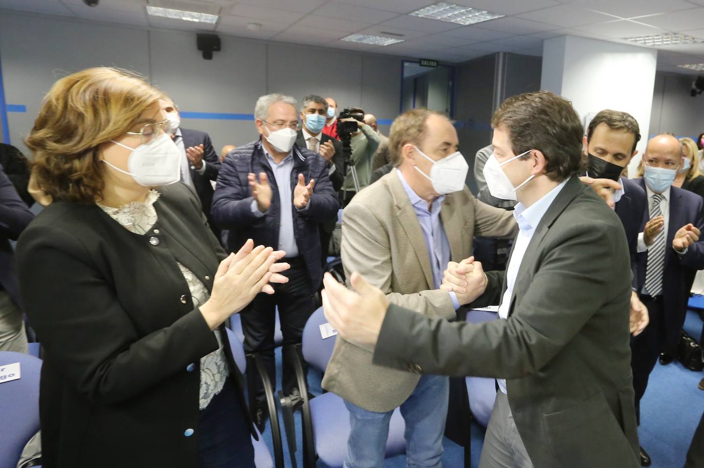 El presidente del PP de Castilla y León, Alfonso Fernández Mañueco, clausura la junta directiva autonómica del Partido Popular de Castilla y León. 