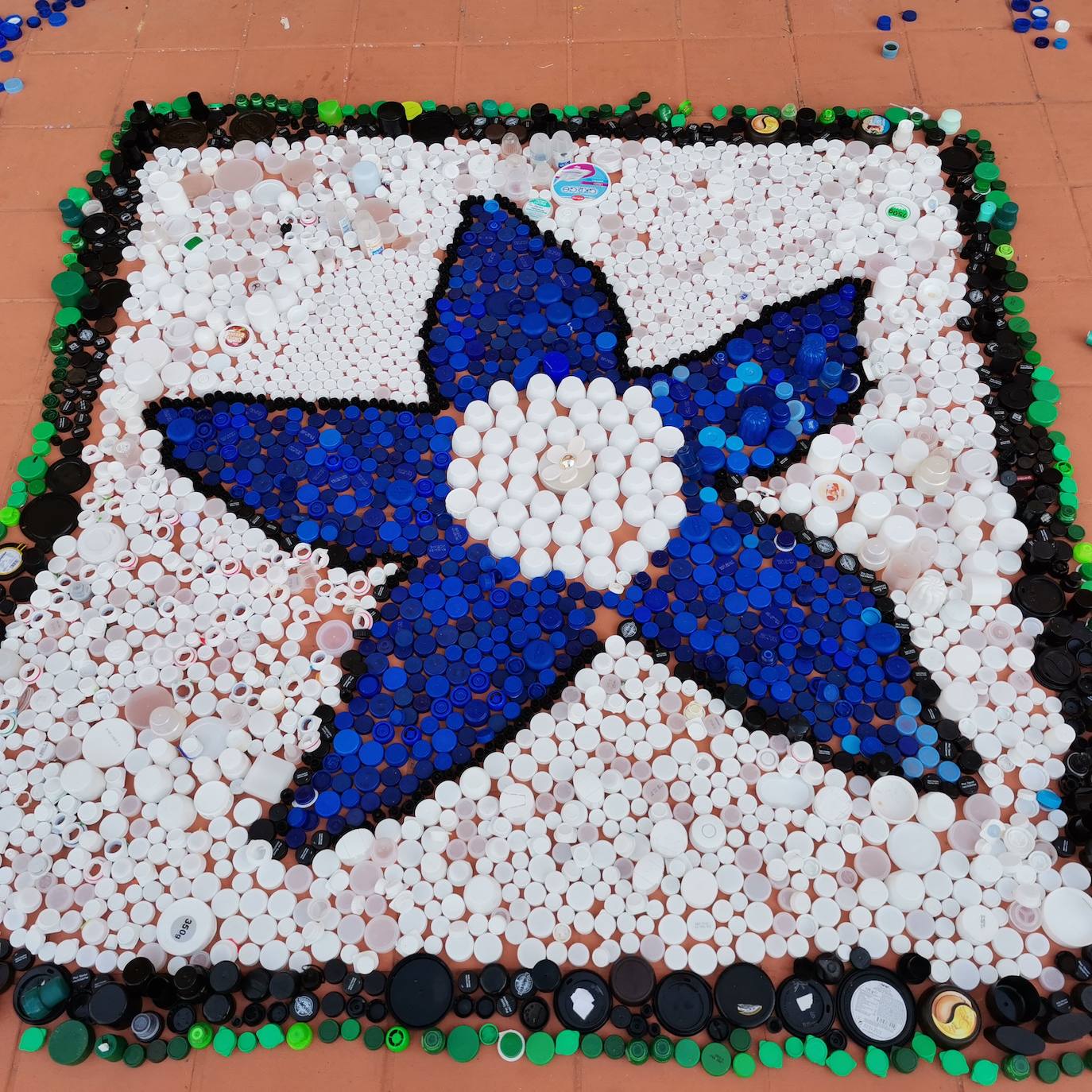 Proyecto artístico de reciclaje en Maristas San José.