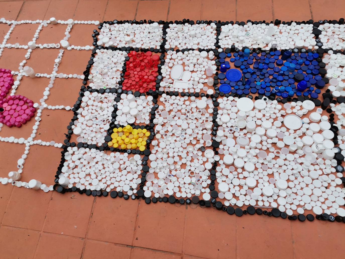 Proyecto artístico de reciclaje en Maristas San José.