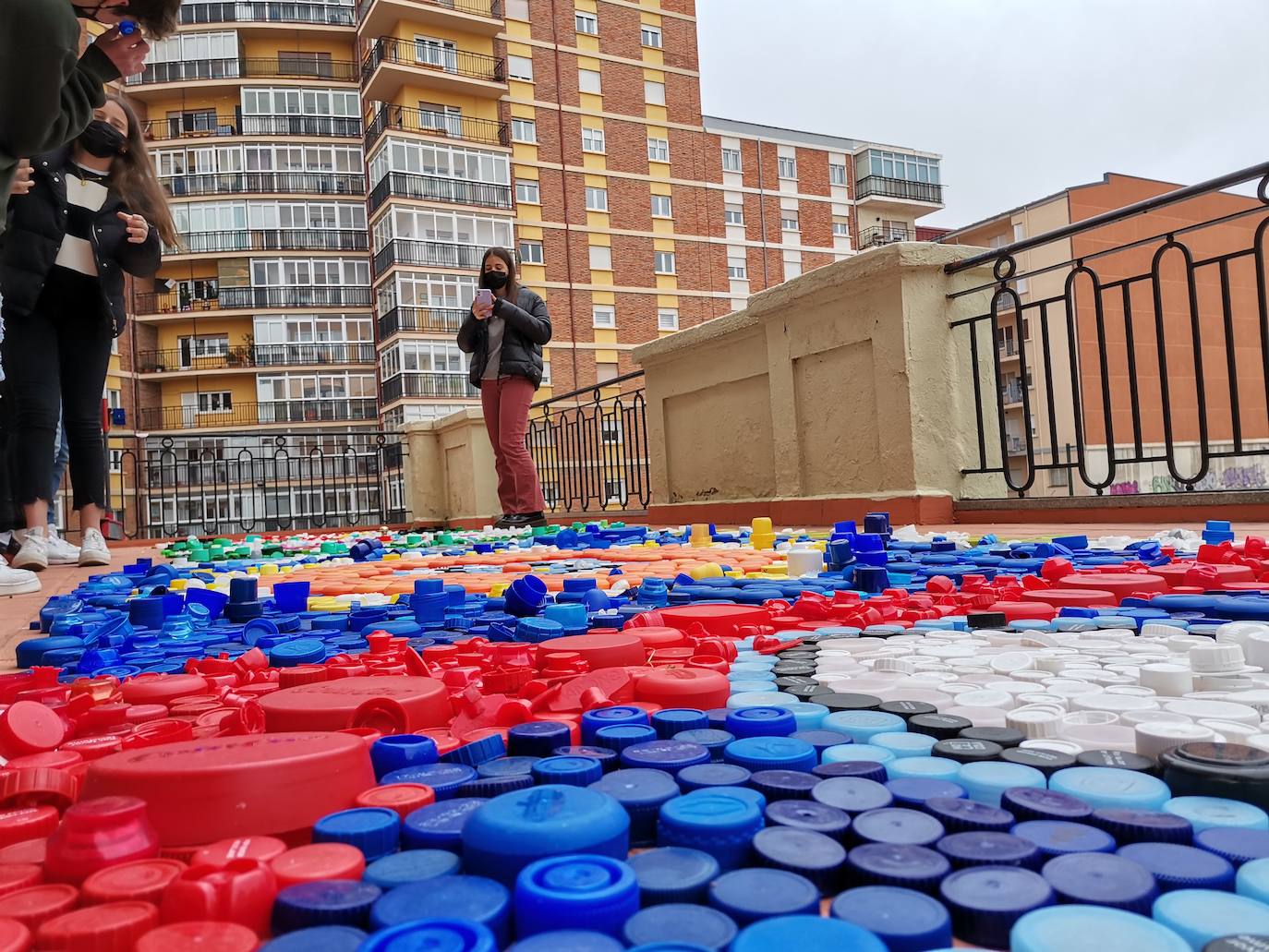 Proyecto artístico de reciclaje en Maristas San José.