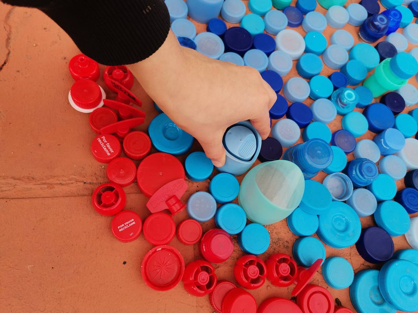 Proyecto artístico de reciclaje en Maristas San José.