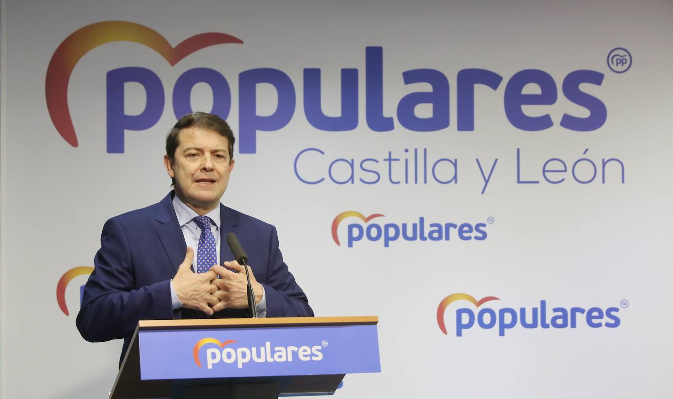 El presidente del PP y candidato a la Presidencia de la Junta, Alfonso Fernández Mañueco, comparece para informar sobre la situación política tras las elecciones autonómicas del 13 de febrero. 