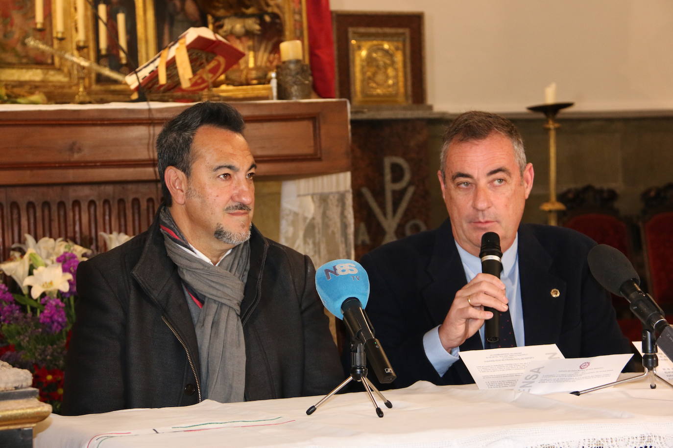 Presentación del nuevo paso en la Iglesia de Santa Nonia. 