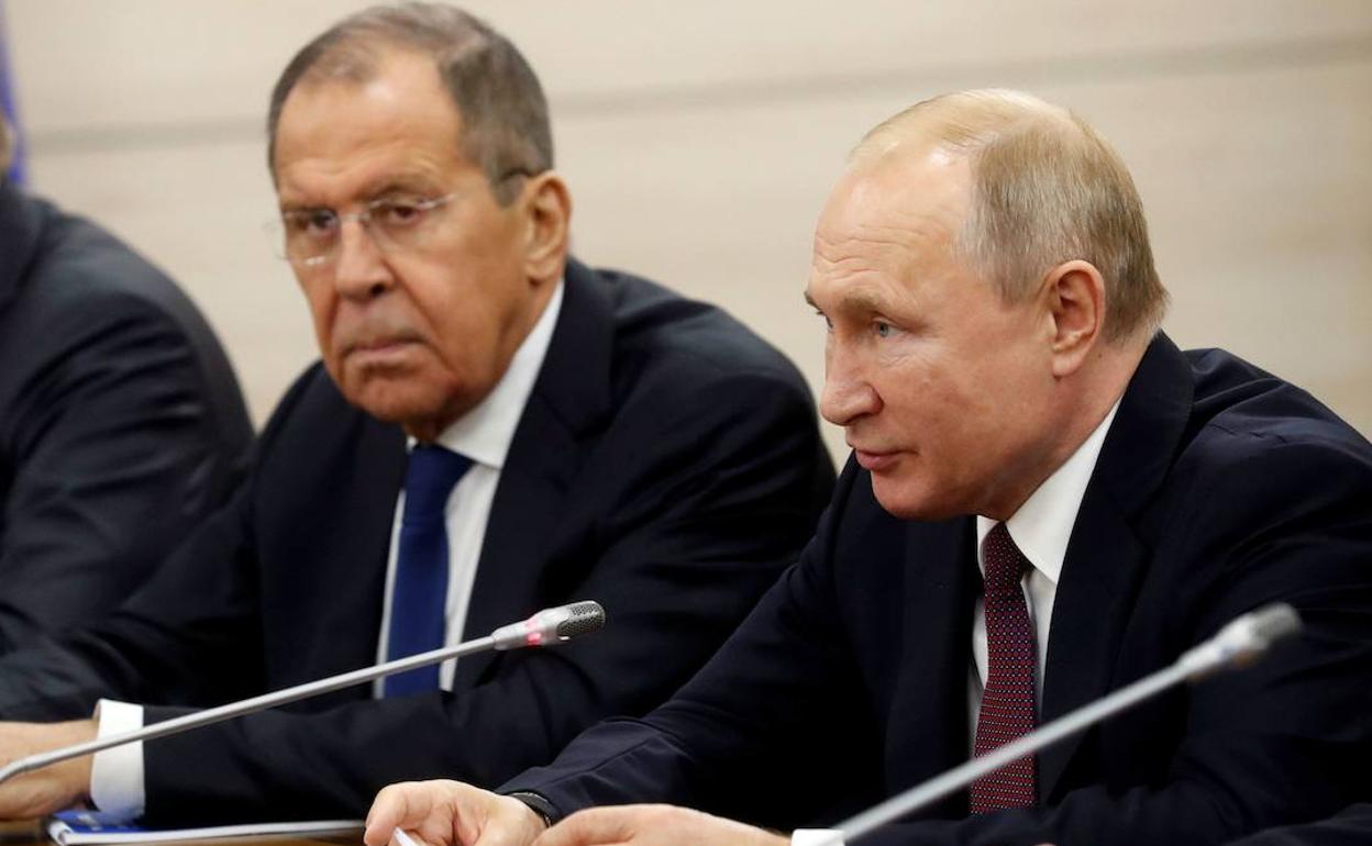 Lavrov y Putin. 