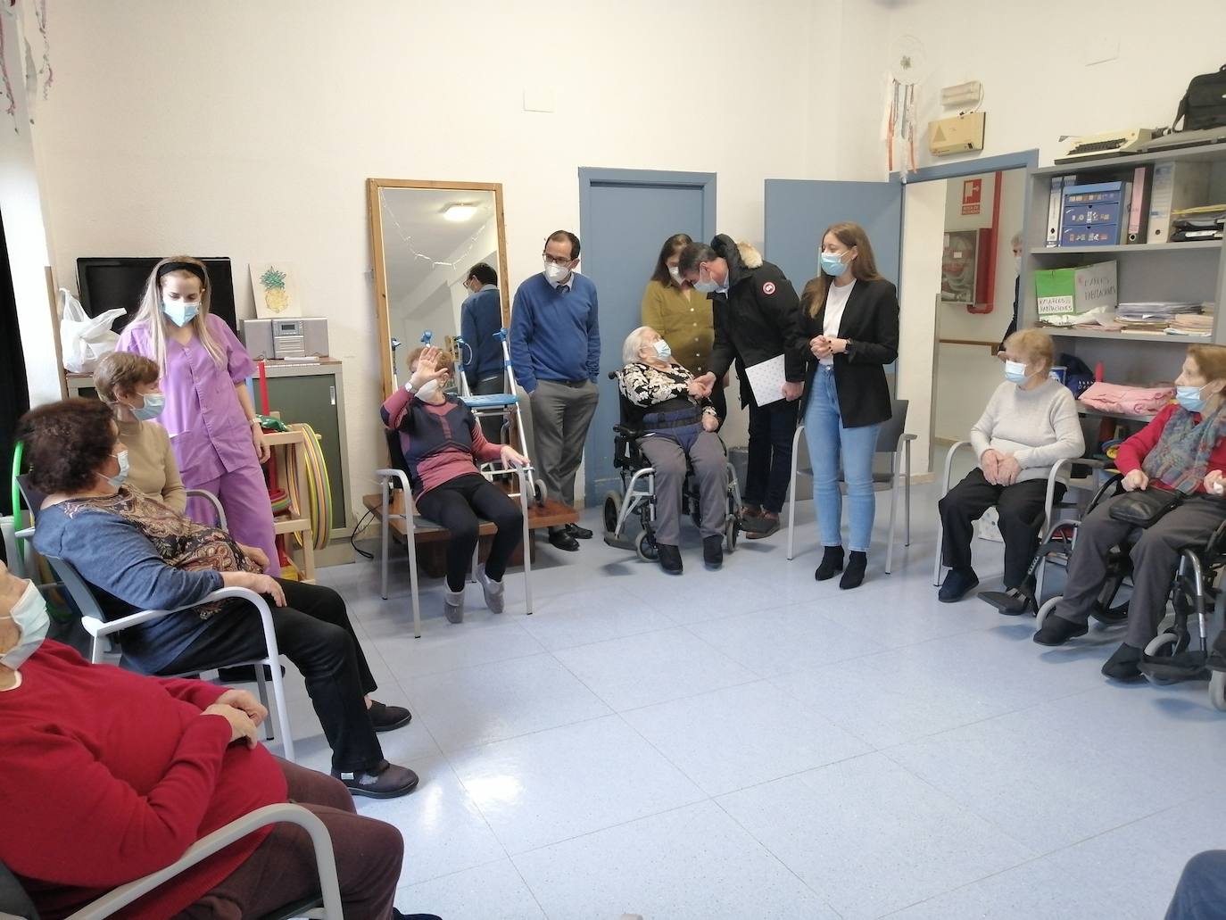 La Junta prevé finalizar en abril las dos nuevas unidades de convivencia de la residencia de mayores de Armunia .