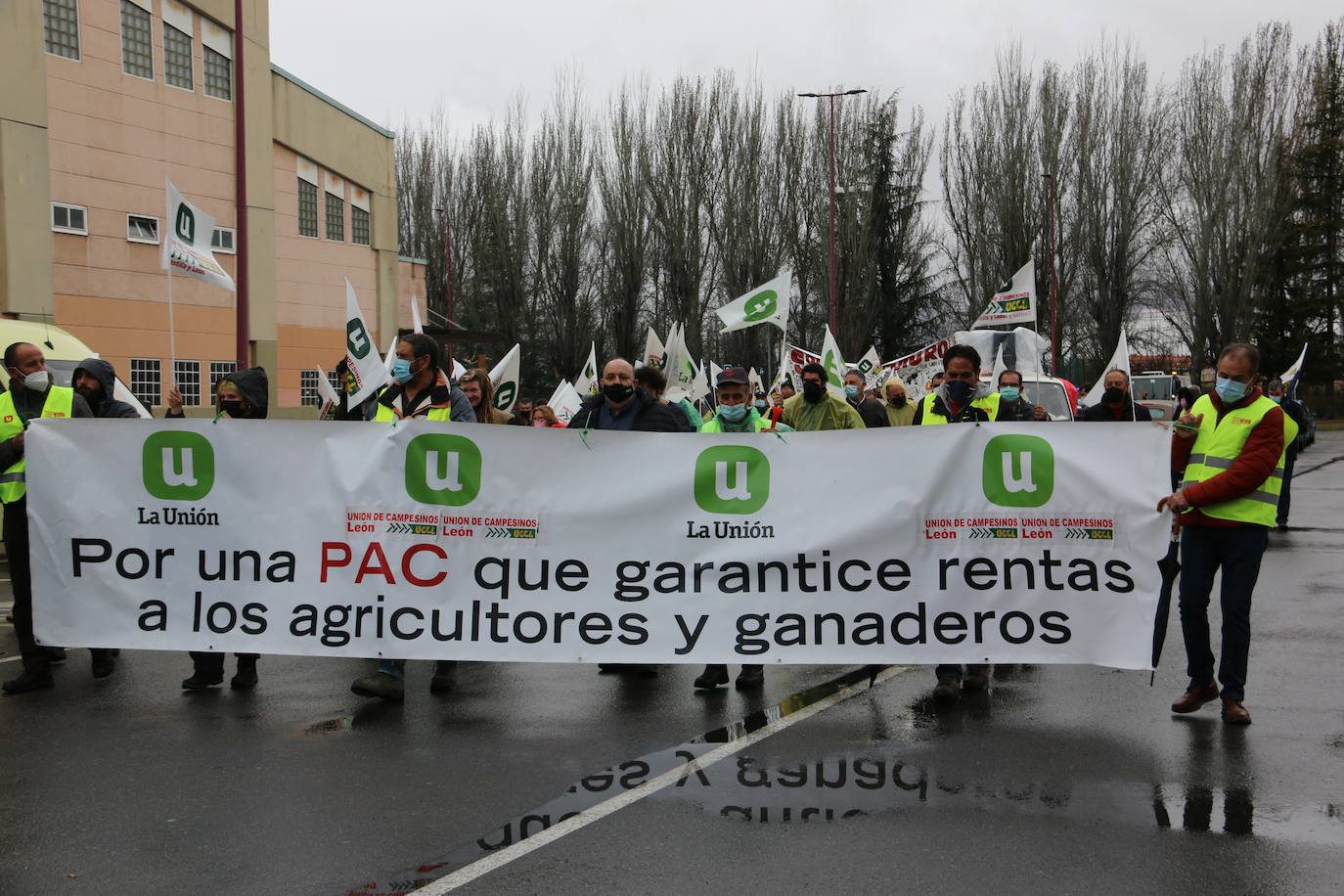 Manifestación de UCCL por las calles de la capital leonesa. 