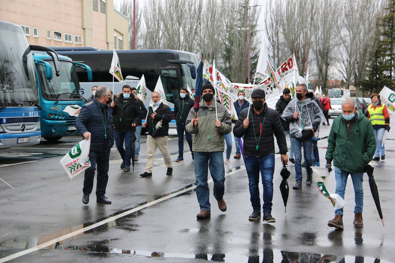 Manifestación de UCCL por las calles de la capital leonesa. 