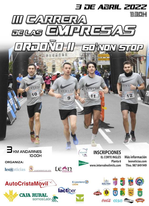 Cartel de la III Carrera de las Empresas.