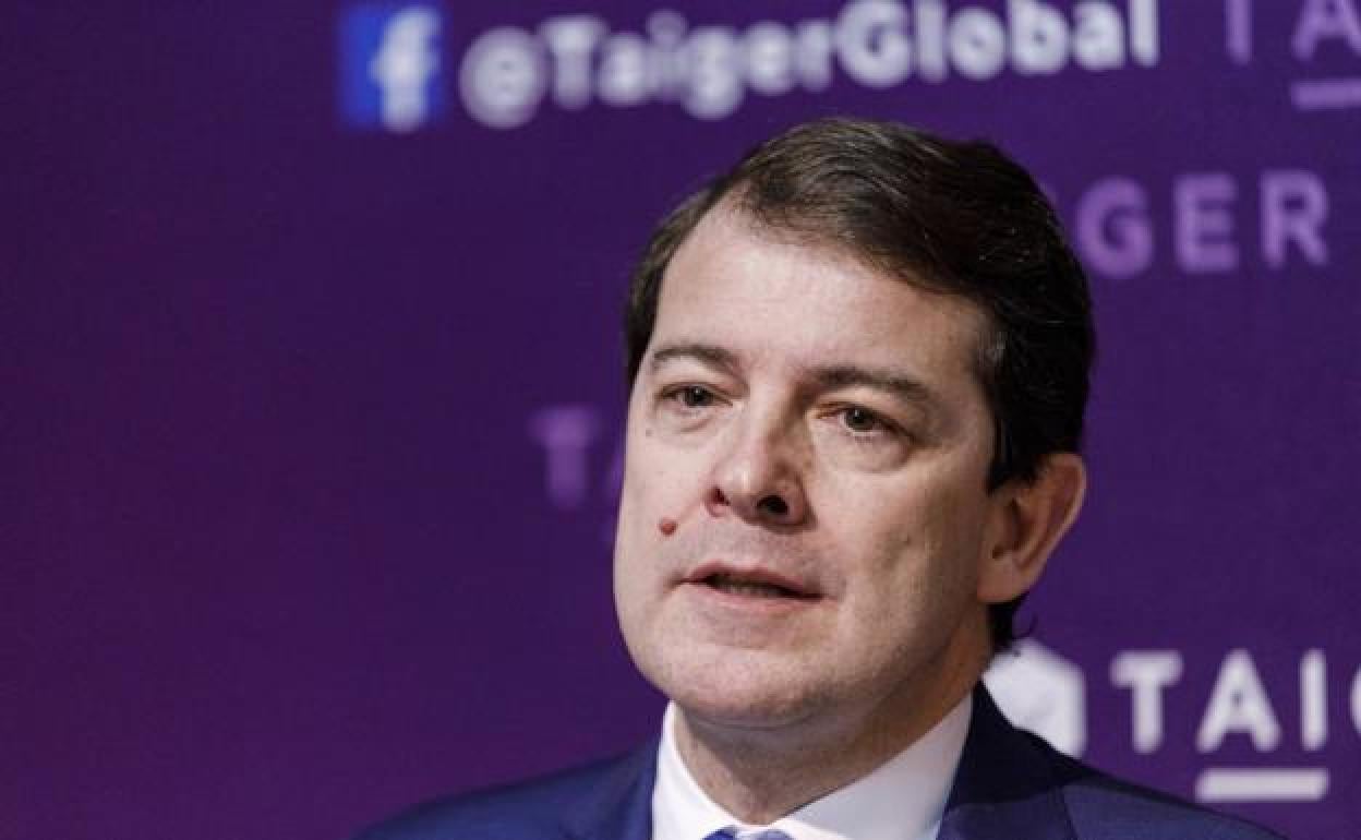 El presidente de la Junta de Castilla y León, Alfonso Fernández Mañueco. 