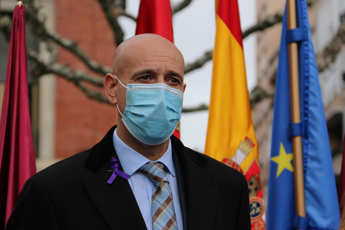 Actos del Día Internacional de la Mujer en la plaza de la Inmaculada de León. 