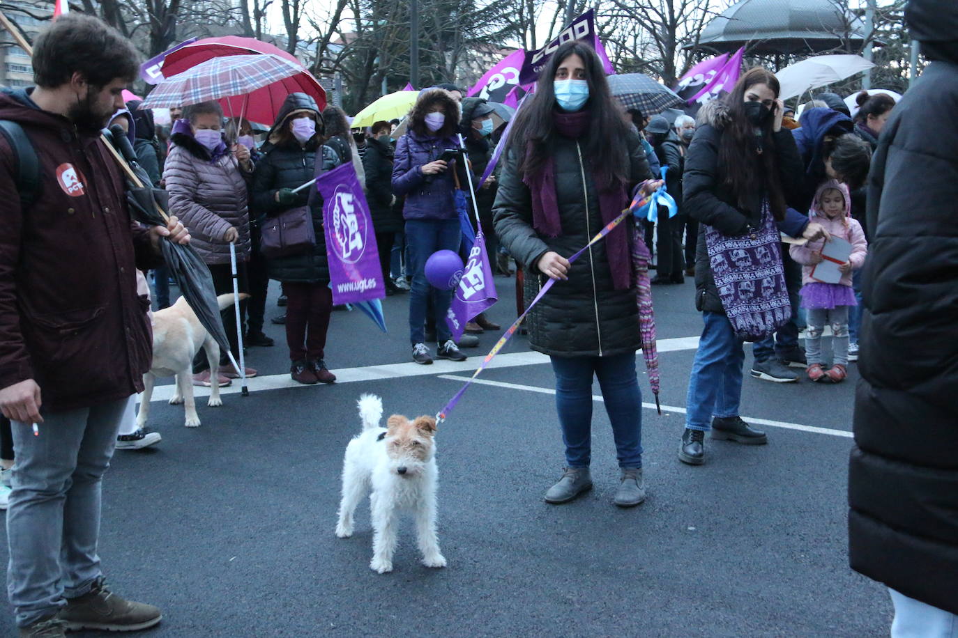 Las calles de la capital se han teñido de violeta en la manifestación reivindicativa del Día Internacional de la Mujer.