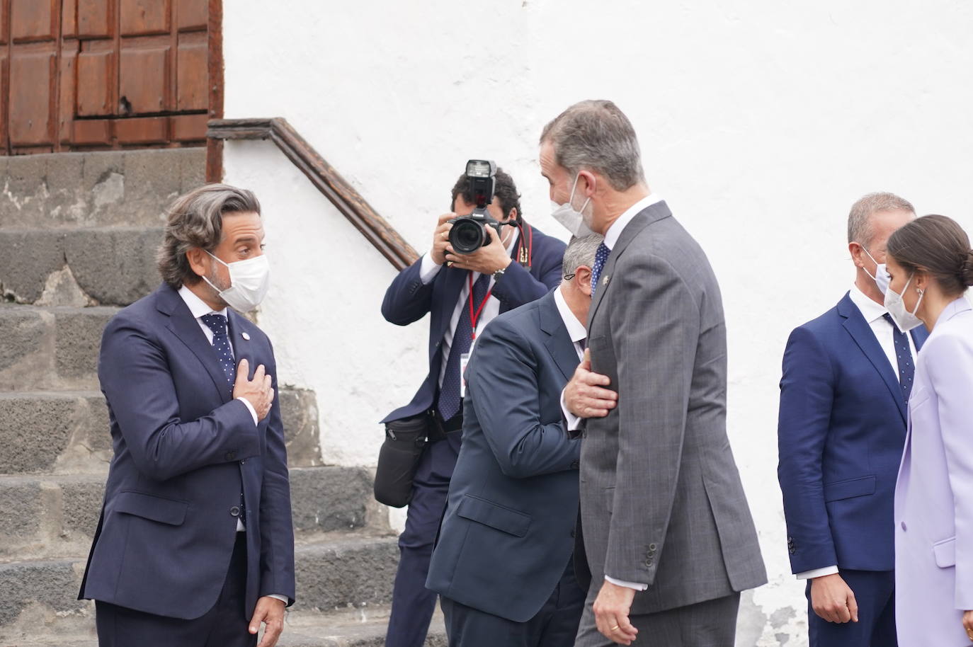 El presidente en funciones de la Junta de Castilla y León, Alfonso Fernández Mañueco, asiste al acto de homenaje a la ejemplaridad del pueblo de La Palma presidido por los reyes de España. Previsión con horario peninsular.