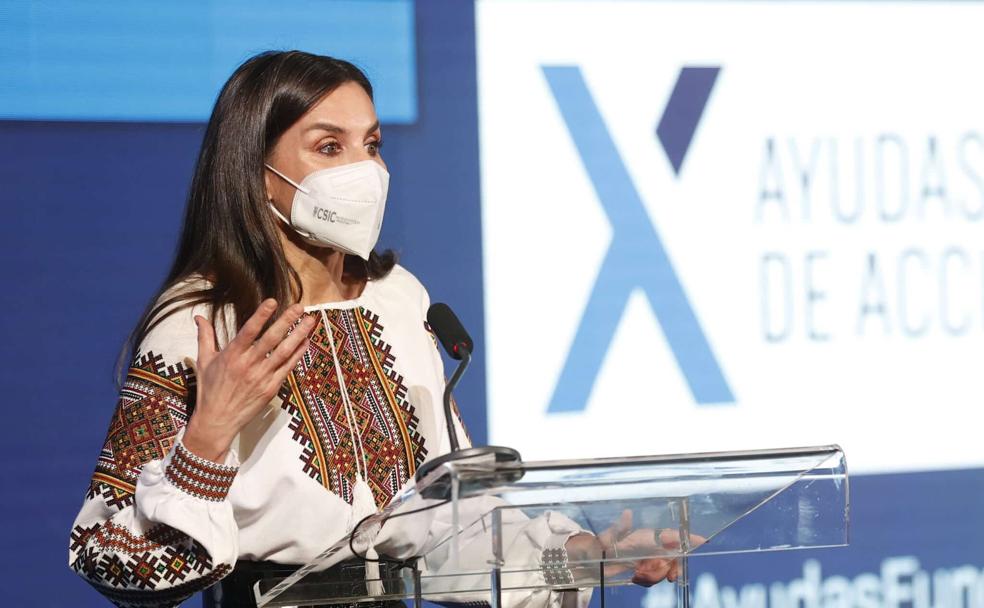 La reina Leticia acude este martes al acto oficial en el Auditorio Ciudad de León. 