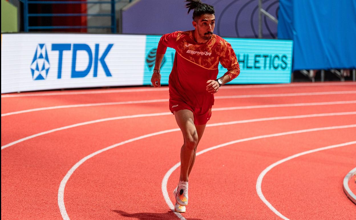 Saúl Ordóñez, en la pista de Belgrado que intentará 'conquistar' este fin de semana.