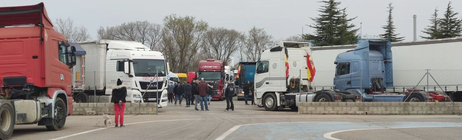 Nueva jornada de movilización: más de 60 camiones quieren colapsar la entrada y salida del polígono de Villadangos. La Plataforma del sector asegura que «este paro va a ser más duro» que otros vividos y «no se levantará el pie hasta que se reconozcan las reivindicaciones». Los transportistas reconocen que la subida del carburante es «la gota que ha colmado el vaso», pero las peticiones del sector pasan por «la revisión de la edad de jubilación, los pagos a 30 días, el reconocimiento de enfermedades profesionales y la regulación de las paradas». 