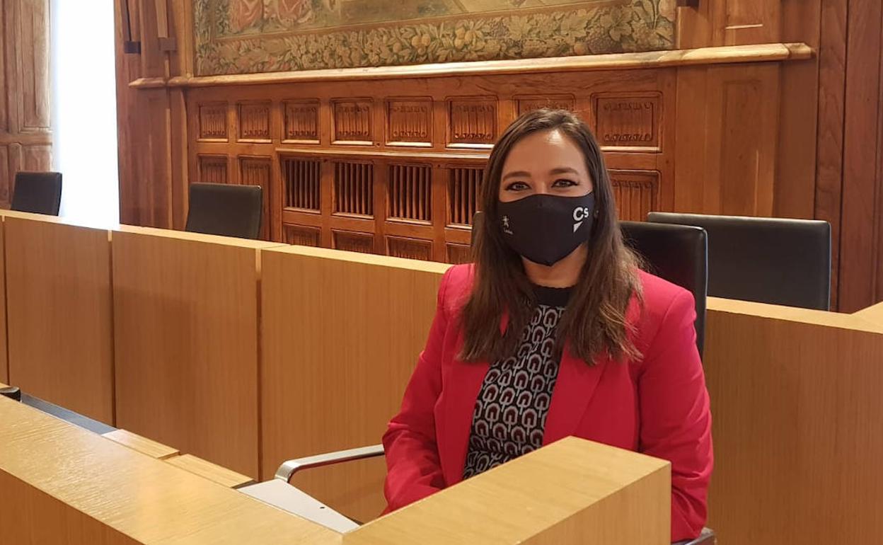 Gemma Villarroel, representante de Ciudadanos en la Diputación de León. 