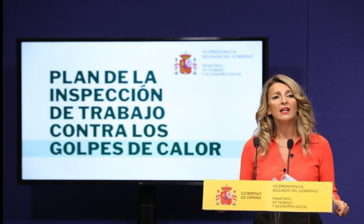 La ministra de Trabajo, Yolanda DÍaz. 