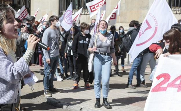 Huelga general en institutos, centros de FP y Universidades convocada por los sindicatos Frente de Estudiantes y Estudiantes en Movimiento.