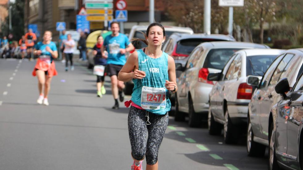 Llegada a meta de la Media Maratón