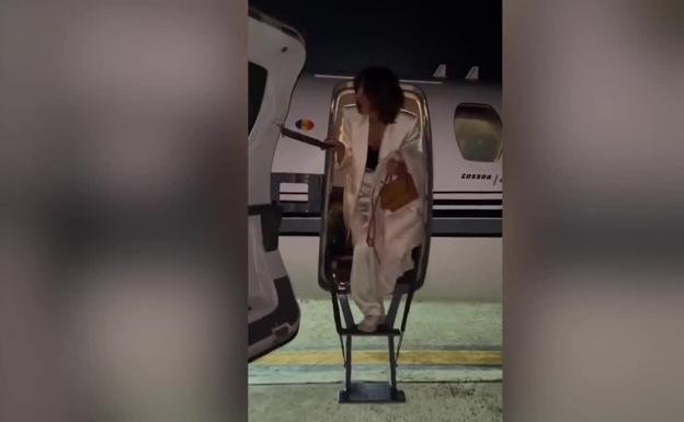 Paz Padilla al más puro estilo Hollywood viaja en jet privado