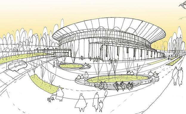 Recreación virtual del primer proyecto de 'bosque carbonífero'.