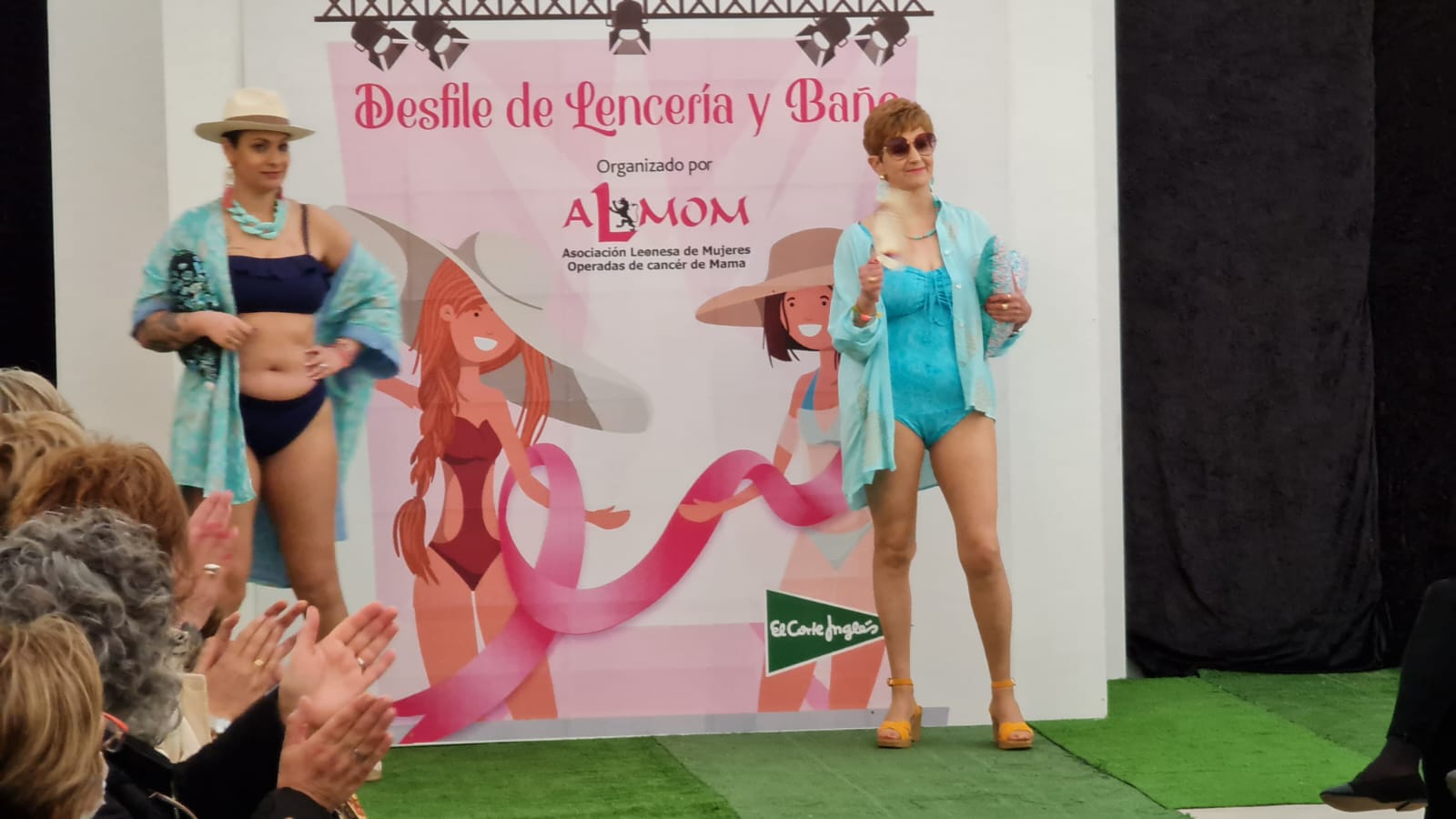 El Corte Inglés ha acogido un año más el desfile de lencería y trajes de baño de Almon en el que las modelos han sido mujeres que han superado cáncer de mama, dando visibilidad a las heroínas que han derrotado al cáncer de mama.