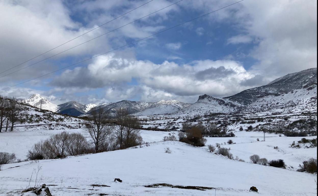 Nieve en el valle de Arbás, en la provincia de León.