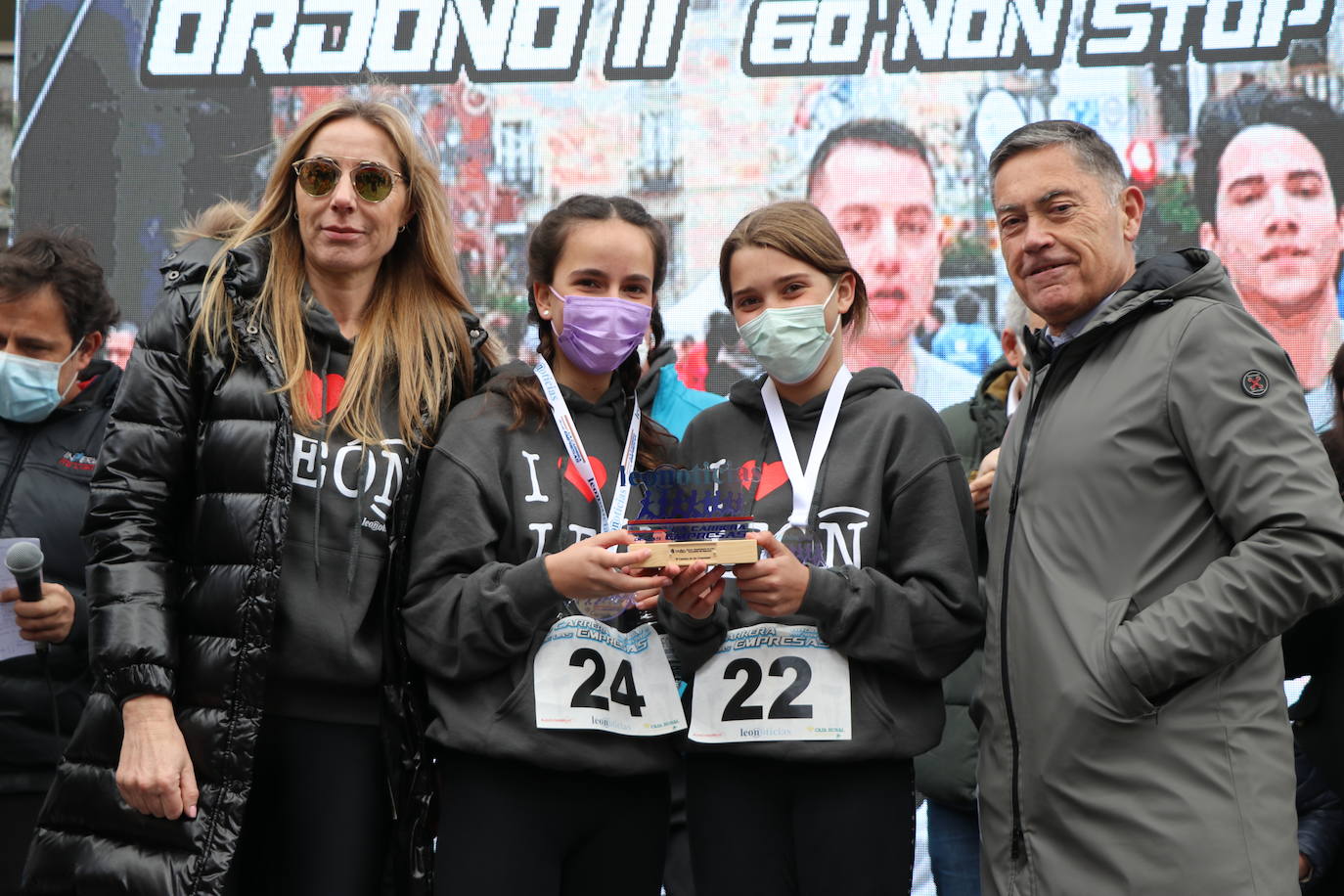 Individuales, por parejas, mixtos y por equipos, éstos son los ganadores de la III edición de la Carrera de las Empresas organizada por Leonoticias.