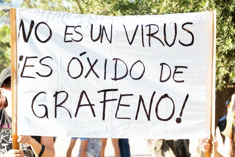 Pancarta en una manifestación en Madrid el 24 de julio de 2020.