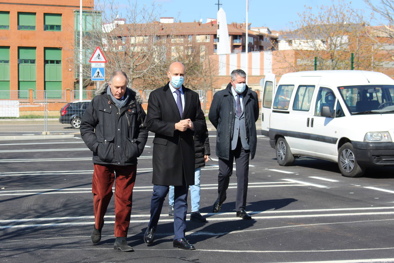 Fotos: Obras en el parking de autocaravanas de La Granja