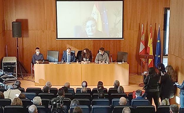 Un instante del encuentro mantenido este miércoles sobre la transición justa. 