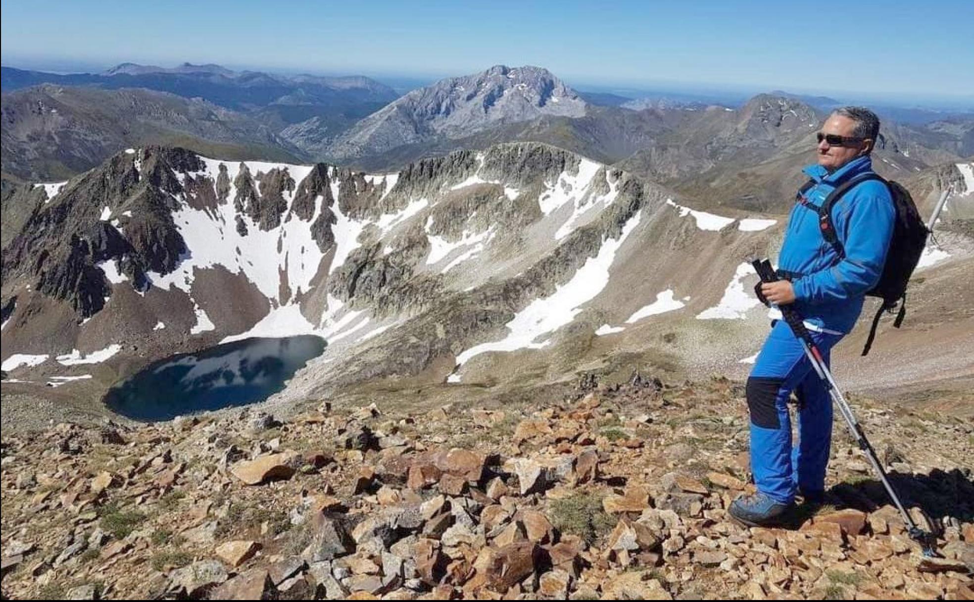 Daniel Rodríguez, en una salida por la Montaña Palentina. 