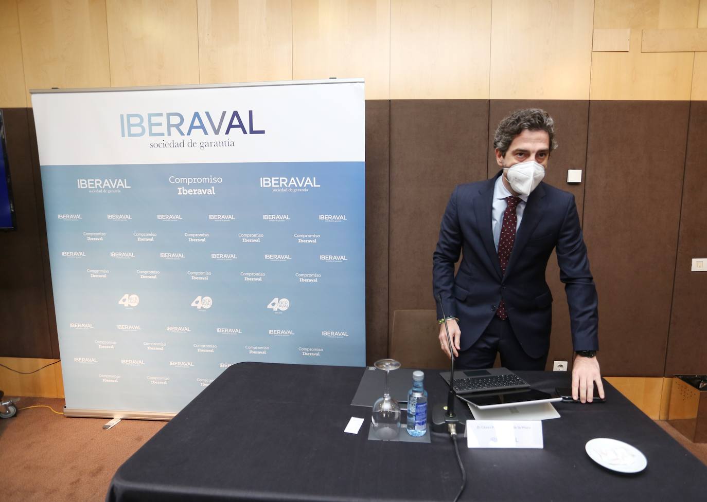 El presidente de Iberaval, César Pontvianne, informa de los resultados obtenidos por la sociedad de garantía en 2021