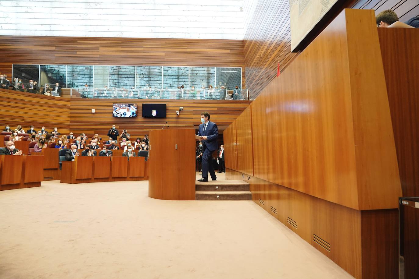 Sesión de investidura del candidato a la Presidencia de la Junta de Castilla y León, Alfonso Fernández Mañueco.