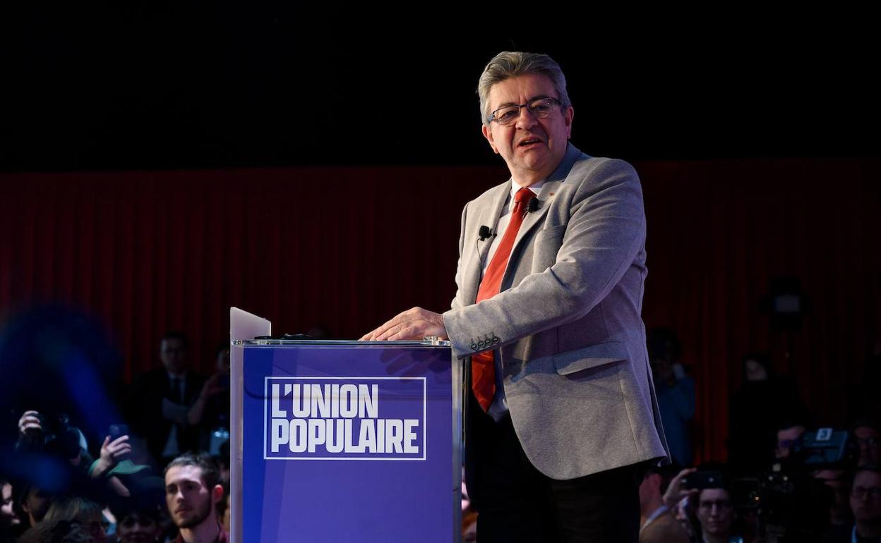 Jean-Luc Mélenchon, líder de La Francia Insumisa. 