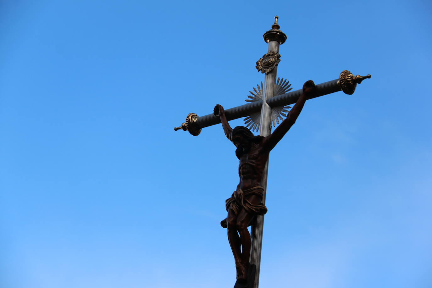 Uno de los momentos de la Procesión del Dolor de Nuestra Madre. 