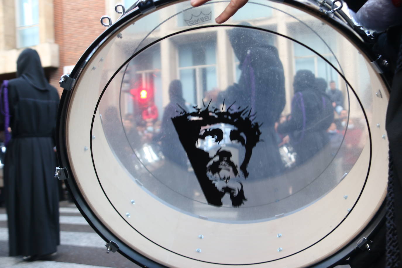 Uno de los momentos de la Procesión del Dolor de Nuestra Madre. 