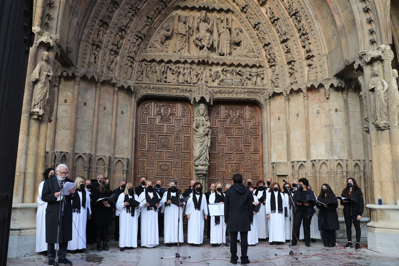 Uno de los momentos de la Procesión del Perdón. 