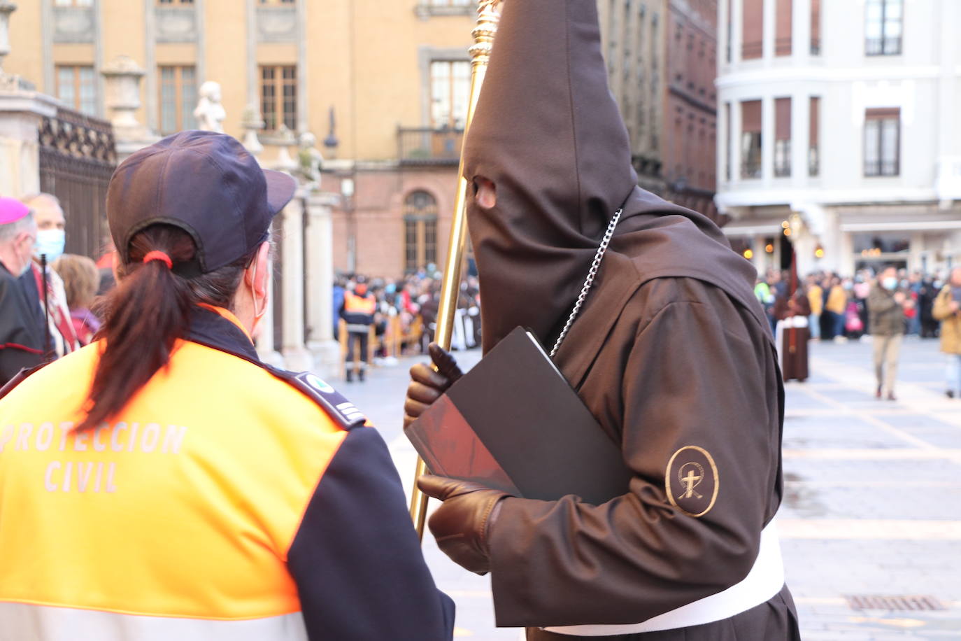 Uno de los momentos de la Procesión del Perdón. 